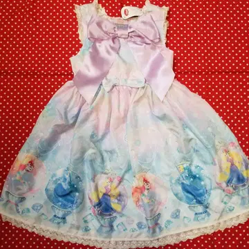 Angelic Pretty 디즈니 프린세스 오버롤 스커트