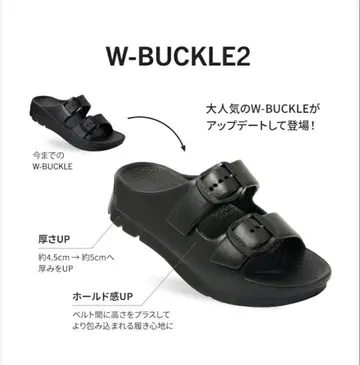 TELIC W-BUCKLE2 리커버리 샌들 블랙