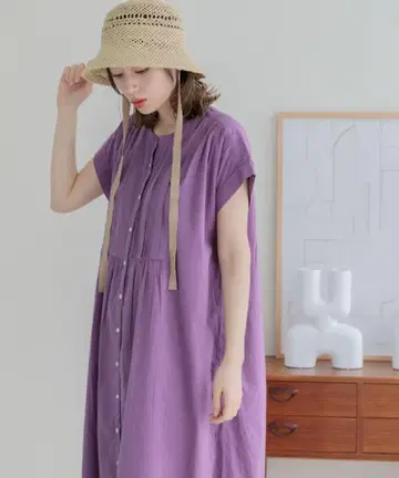 어반 리서치 써니 라벨 에어리 코튼 핀턱 원피스