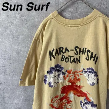 90s Sun Surf USA제 KARA-SHISHI 티셔츠 M 사이즈