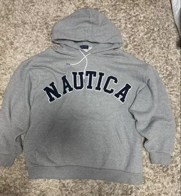 NAUTICA 그레이 후드 부착 후드티 XL