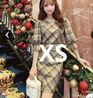 마카롱 체크 원피스 마카롱 원피스 XS