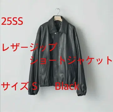 ssstein 25SS 가죽 지퍼 숏 자켓 사이즈 S