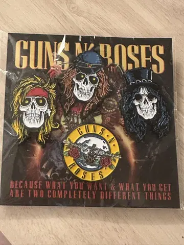 GUNS N' ROSES 2025 일본 방문 굿즈 에나멜 핀 배지 세트