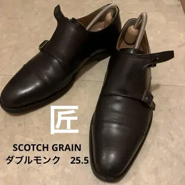 SCOTCH GRAIN 블랙 더블 몽크 장인