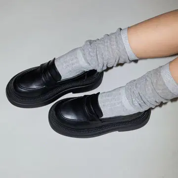 블랙 로퍼 통굽