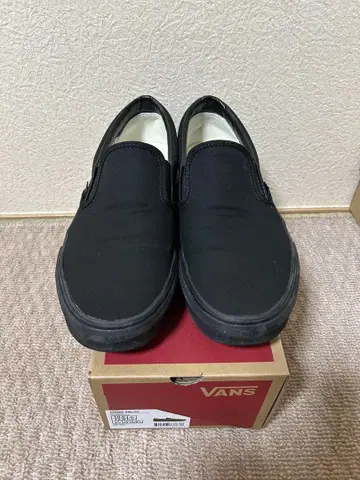 VANS 블랙 슬립온 28.5cm