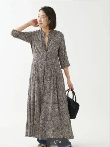 LUSANA 루사나 CARL MAXI DRESS SLATE 원피스