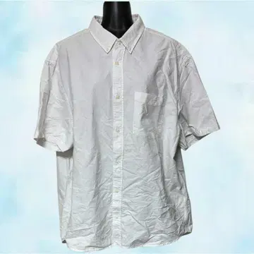 H&M 에이치앤엠 셔츠 화이트 남성용 반팔 2L