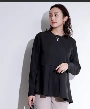 페플럼 긴팔 상의