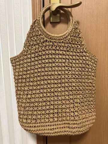 ZARA 라피아 바스켓백 토트백 내추럴