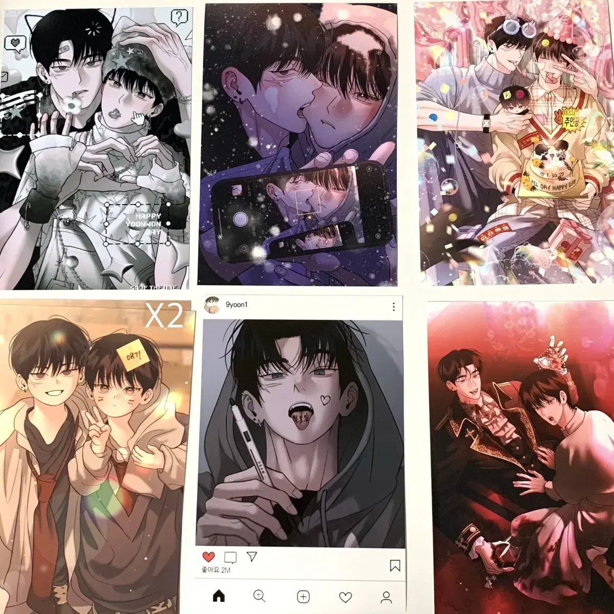 Monday Savior Photo Print Team Lezhin Bomtoon Seasons Greetings Wolgu Collection Poca Cafe Le Bom Gu Yoon Wonyoil Pop Up