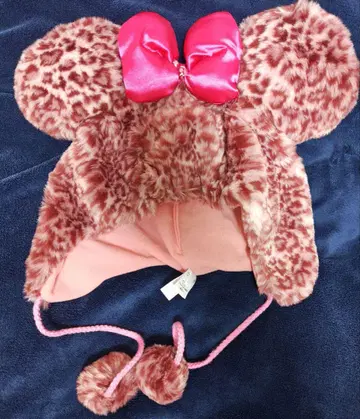 미니 레오파드 무늬 팬 캡 모자