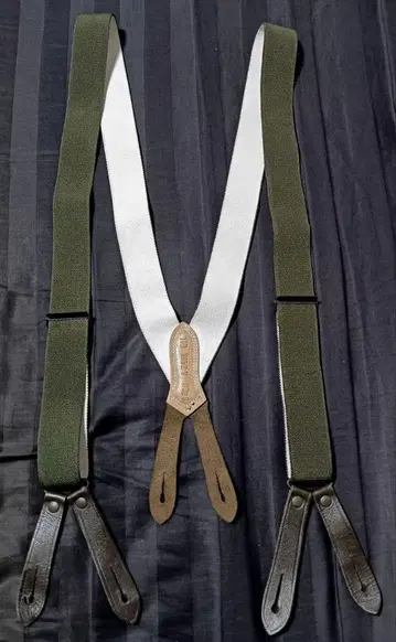 군용 밀리터리 가죽 서스펜더 110cm 새상품급
