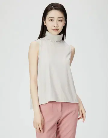 FRAY I.D 프레이 아이디 하이넥 슬리브리스 풀오버