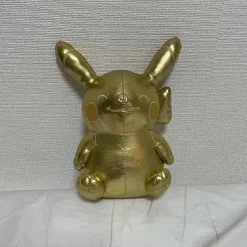 비리켄 피카츄 봉제 인형 골드