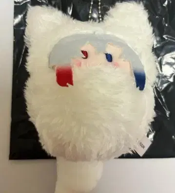 흰색 봉제 인형 마스코트