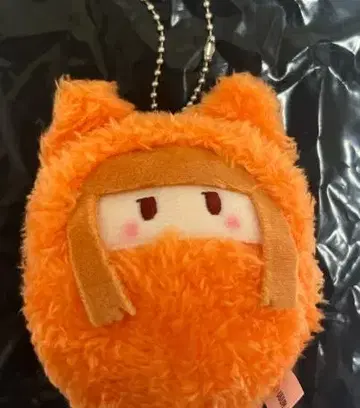 오렌지 고양이 귀 닌자 봉제 인형