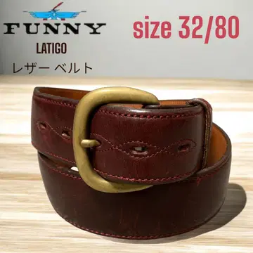 FUNNY (LATIGO) 패니 가죽 벨트 (32/80) 버건디