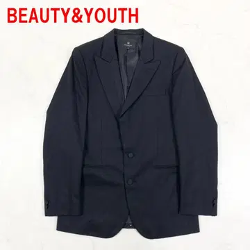 뷰티 앤 유스 테일러드 자켓 블랙 울 100% L A6298