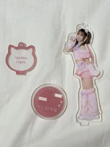 오바 하나 7주년 의상 아크릴 스탠드 고양이 의상