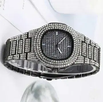 c04 빅 페이스 럭셔리 BLINGBLING 남녀 공용 블랙 010