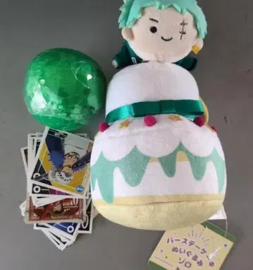 그린 헤어 캐릭터 봉제 인형 세트