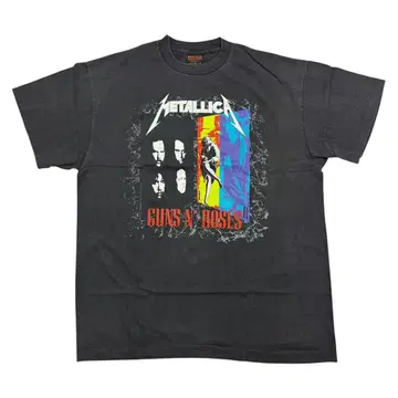 METALLICA GUNS N ROSES 티셔츠 USA제 XL