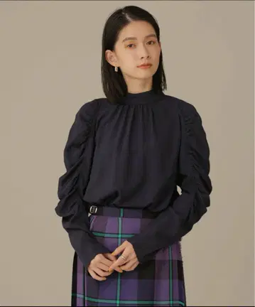 casa fline 셔링 슬리브 블라우스