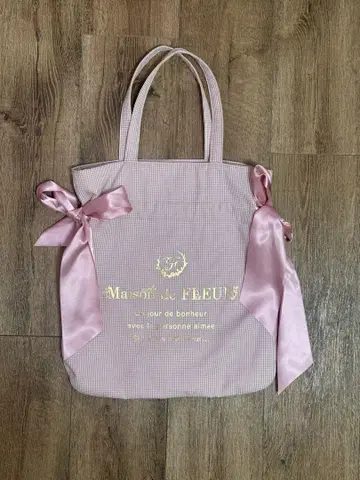 Maison de FLEUR 리본 포함 토트백