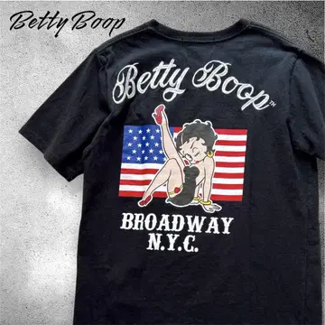 베티 붑 티셔츠 블랙 N.Y.C 번번 자수 BROADWAY