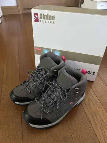 Alpine Design 트레킹 슈즈 그레이/핑크