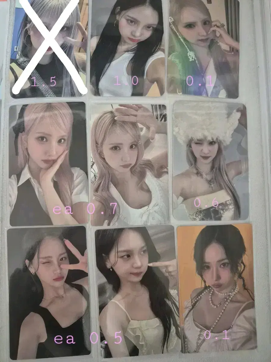 Gfriend Viviz Eunha Eunbi Umji unreleased photocard lightstick seasons greetings poca wts