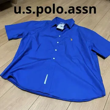 U.S.POLO ASSN 반팔 셔츠 L 파랑 M