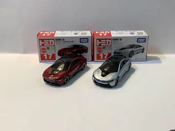 토미카 BMW i8 #17 미니카 빨간색 은색 2대 세트 첫 출시 보통