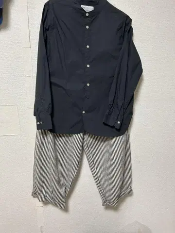 SO 블랙 버튼 셔츠