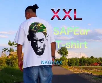 SAPEur 사풀 카모 헤드 티셔츠 화이트 XXL 미사용 새상품