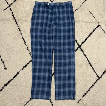 Ralph Lauren 린넨 체크 슬랙스 팬츠