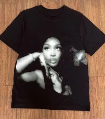 SZA 프린트 티셔츠 블랙