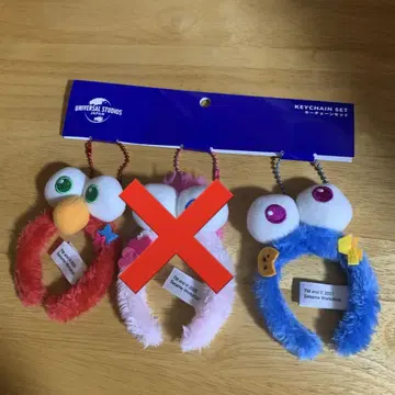 USJ 유니버셜 세서미 스트릿 머리띠 키체인 키링