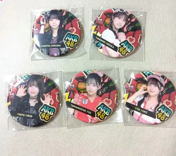 AKB48 캔뱃지 5개 세트 다이마루 의상전 가챠