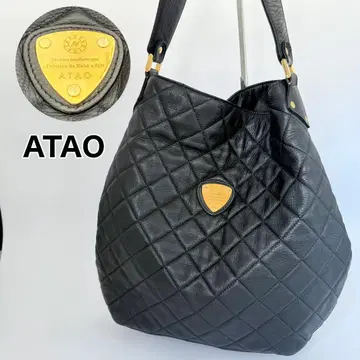 초레어! ATAO 라도가 시리즈 한정판 모델 천연 가죽 퀼팅 토트 아타오