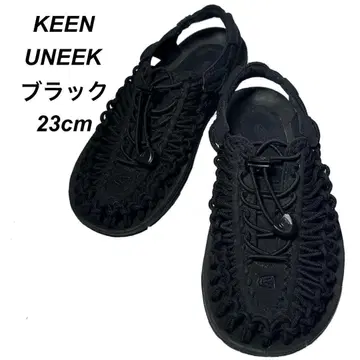 스테디셀러 KEEN UNEEK 샌들 블랙 검정 23cm