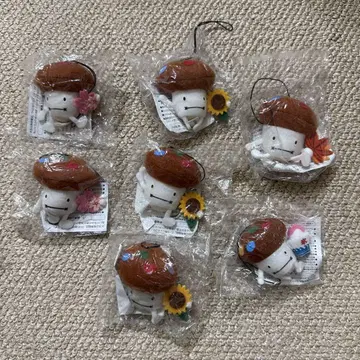 도코모다케 스트랩 핸드폰 클리너 묶음 판매 해바라기 벚꽃 단풍 빙수