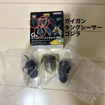 고질라 제일복권 G상 몬스터 헤드 마그넷 3종