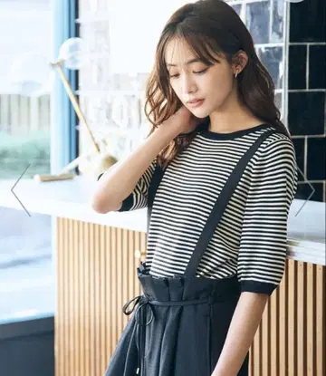 grove 그로브 부드러운 드라이 터치 5부 소매 풀오버