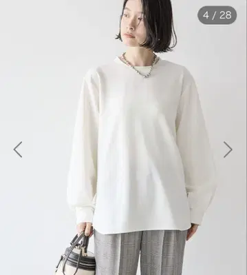 아메리칸 홀릭 백 턱 롱 풀오버