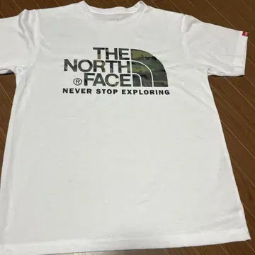 THE NORTH FACE 로고 프린트 티셔츠 M 화이트