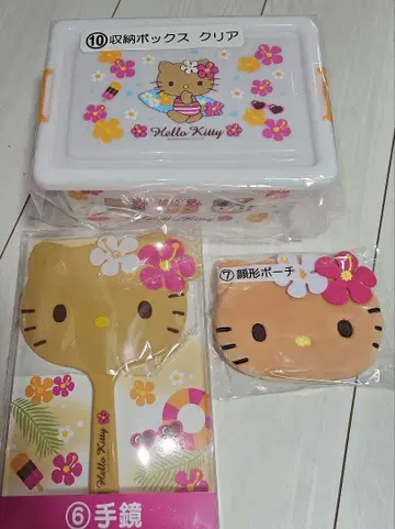 일광화상 키티 수납 박스, 손거울, 파우치 세트