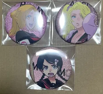 BLEACH WORLD 글리터 캔뱃지 오리히메 란기쿠 히나모리